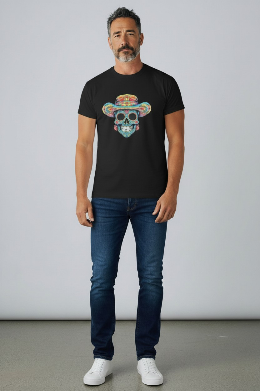t-shirt teschio